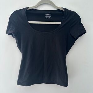 Plumby Women's Black Short Sleeve Tee